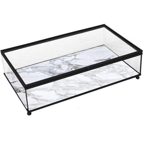 metal and glass box|Metal Glass Box .